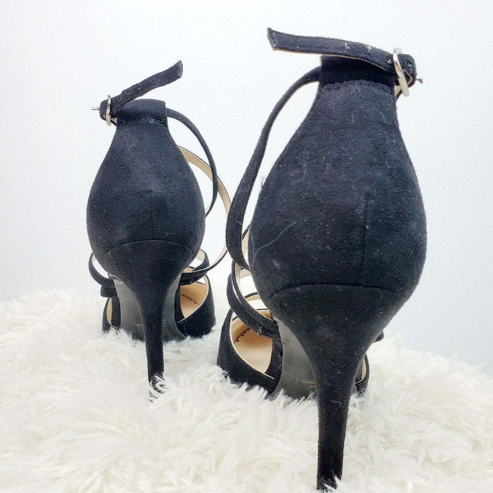 Marc Fischer Black Strappy Stilettos 8 1/2M NWOB - Picture 4 of 6